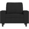 Sofa Krėslas, juodos spalvos, 60cm, audinys