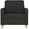 Sofa Krėslas, juodos spalvos, 60cm, audinys