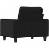 Sofa Krėslas, juodos spalvos, 60cm, audinys