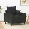 Sofa Krėslas, juodos spalvos, 60cm, audinys