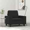 Sofa Krėslas, juodos spalvos, 60cm, audinys