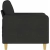 Sofa Krėslas, juodos spalvos, 60cm, audinys
