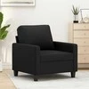 Sofa Krėslas, juodos spalvos, 60cm, dirbtinė oda