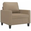 Sofa Krėslas, kapučino spalvos, 60cm, dirbtinė oda