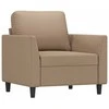 Sofa Krėslas, kapučino spalvos, 60cm, dirbtinė oda