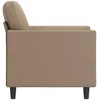 Sofa Krėslas, kapučino spalvos, 60cm, dirbtinė oda
