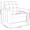 Sofa Krėslas, kreminės spalvos, 60cm, aksomas