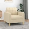 Sofa Krėslas, kreminės spalvos, 60cm, audinys