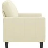 Sofa Krėslas, kreminės spalvos, 60cm, dirbtinė oda