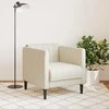 Sofa Krėslas, kreminės spalvos, audinys