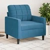 Sofa Krėslas, mėlynos spalvos, 60cm, aksomas