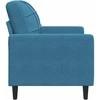 Sofa Krėslas, mėlynos spalvos, 60cm, aksomas