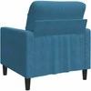 Sofa Krėslas, mėlynos spalvos, 60cm, aksomas