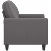 Sofa Krėslas, pilkos spalvos, 60cm, dirbtinė oda