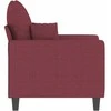 Sofa Krėslas, raudonojo vyno spalvos, 60cm, audinys