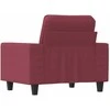 Sofa Krėslas, raudonojo vyno spalvos, 60cm, audinys