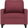 Sofa Krėslas, raudonojo vyno spalvos, 60cm, audinys