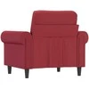 Sofa Krėslas, raudonojo vyno spalvos, 60cm, dirbtinė oda