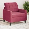 Sofa Krėslas, raudonojo vyno spalvos, 60cm, aksomas