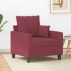 Sofa Krėslas, raudonojo vyno spalvos, 60cm, audinys