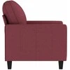 Sofa Krėslas, raudonojo vyno spalvos, 60cm, audinys