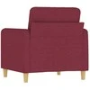 Sofa Krėslas, raudonojo vyno spalvos, 60cm, audinys