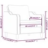 Sofa Krėslas, raudonojo vyno spalvos, 60cm, audinys