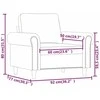 Sofa Krėslas, raudonojo vyno spalvos, 60cm, dirbtinė oda
