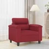 Fotelis Krėslas, raudonojo vyno spalvos, 60cm, dirbtinė oda