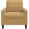 Sofa Krėslas, rudos spalvos, 60cm, aksomas