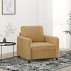Sofa Krėslas, rudos spalvos, 60cm, aksomas