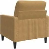 Sofa Krėslas, rudos spalvos, 60cm, aksomas