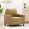 Sofa Krėslas, rudos spalvos, 60cm, aksomas