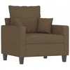 Sofa Krėslas, rudos spalvos, 60cm, audinys