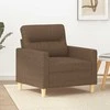 Sofa Krėslas, rudos spalvos, 60cm, audinys