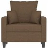 Sofa Krėslas, rudos spalvos, 60cm, audinys