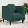Sofa Krėslas su pagalvėle, tamsiai žalios spalvos, aksomas