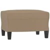Sofa Krėslas su pakoja, kapučino spalvos, 60cm, dirbtinė oda