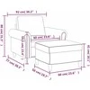 Sofa Krėslas su pakoja, kreminės spalvos, 60cm, dirbtinė oda