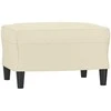 Sofa Krėslas su pakoja, kreminės spalvos, 60cm, dirbtinė oda
