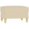 Sofa Krėslas su pakoja, kreminės spalvos, 60cm, audinys