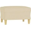 Sofa Krėslas su pakoja, kreminės spalvos, 60cm, audinys