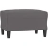 Sofa Krėslas su pakoja, pilkos spalvos, 60cm, dirbtinė oda