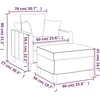Sofa Krėslas su pakoja, raudonojo vyno spalvos, 60cm, aksomas