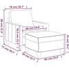 Sofa Krėslas su pakoja, raudonojo vyno spalvos, 60cm, dirbtinė oda