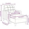 Sofa Krėslas su pakoja, rožinės spalvos, 60cm, aksomas
