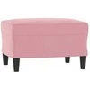 Sofa Krėslas su pakoja, rožinės spalvos, 60cm, aksomas