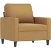 Sofa Krėslas su pakoja, rudos spalvos, 60cm, aksomas
