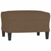 Sofa Krėslas su pakoja, rudos spalvos, 60cm, audinys