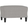 Sofa Krėslas su pakoja, šviesiai pilkos spalvos, 60cm, audinys